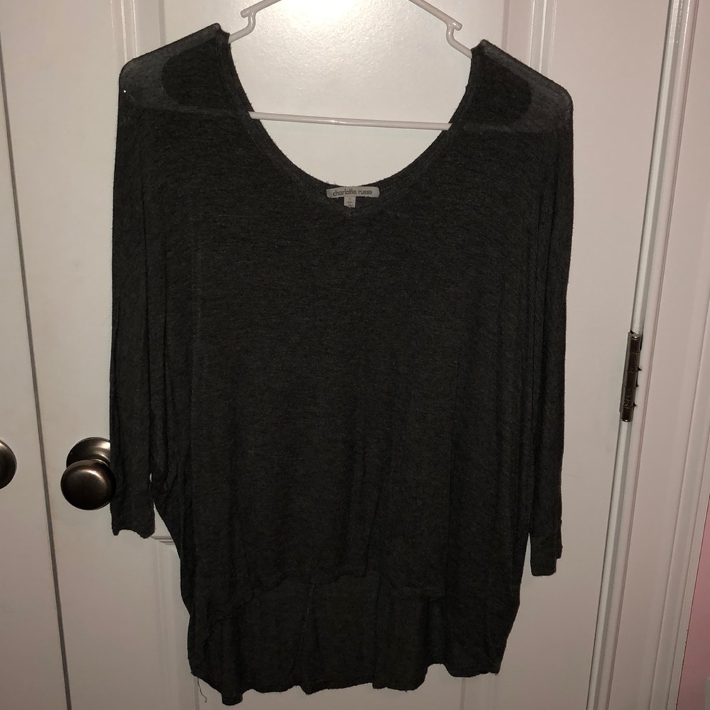 Dark grey top